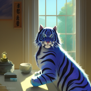 Listia Digital Collectible: Blue Tiger