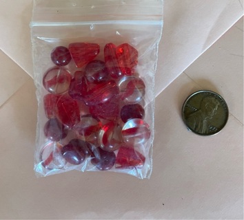 Red beads for jewelry making 