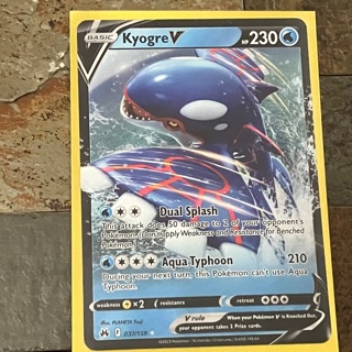 Pokemon Kyogre V card