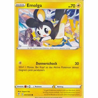 Tradingcard - Pokemon 2021 german Emolga 057/203 