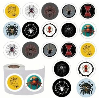 ↗️NEW⭕(10) 1" SPIDER STICKERS!!⭕(SET 1 of 3)