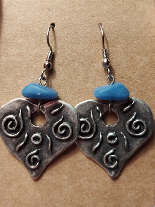 Silver Heart Earrings