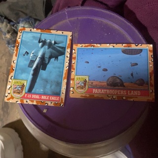 Desert storm trading cards