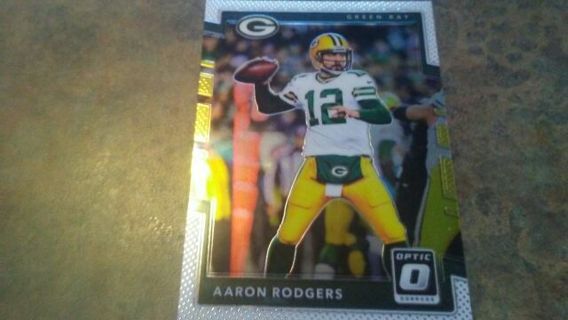 2017 DONRUSS OPTIC AARON RODGERS GREEN BAY PACKERS FOOTBALL CARD# 43