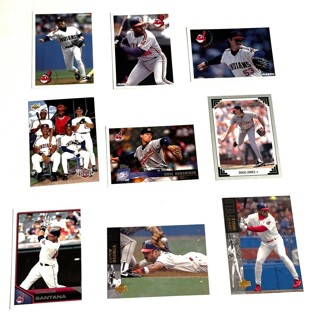 Indians-9 Card Lot-Hershiser,Belle,Jones,Thome.Alomar Jr.