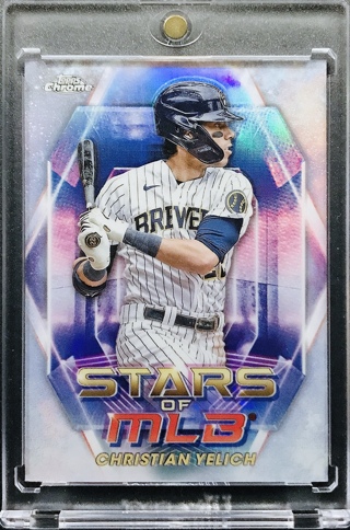 Christian Yelich - 2023 Topps Stars of MLB Chrome #SMLBC-11 - Milwaukee Brewers [AA099]