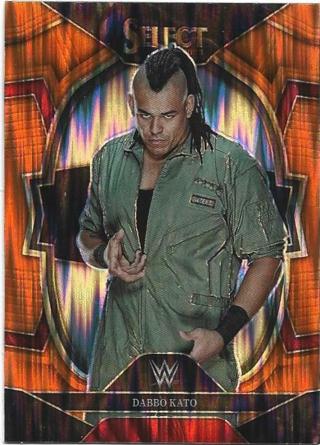 2023 SELECT WWE DABBO KATO ORANGE FLASH PRIZM REFRACTOR CARD