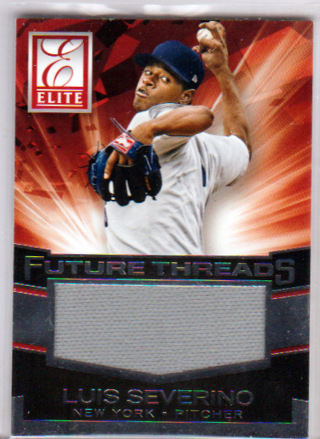 Luis Severino, 2015 Panini Elite Future Threads RC ROOKIE Card, New York Yankees, (EL)