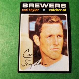 1971 Topps Vintage Baseball Card # 353  - CARL TAYLOR - BREWERS  - NRMT/MT