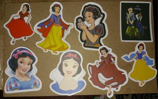 8 Disney Princess Snow White Stickers