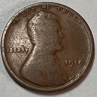 1916 LINCOLN WHEAT CENT 