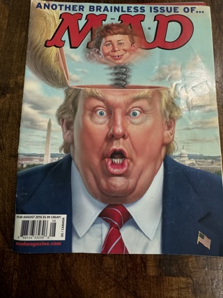 2016 Mad Magazine with Donald Trump and Hillary Clinton