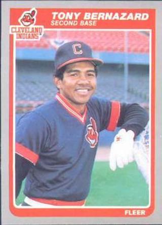 Tony Bernazard 1985 Fleer Cleveland Indians