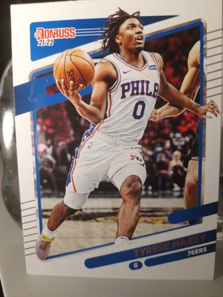 2021 Tyrese Maxey Donruss Panini Philadelphia 76ers