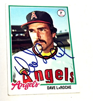 Autographed Dave LaRoche 1978 Topps California Angels #454 