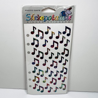 Holographic Music Notes Sticker Sheet 