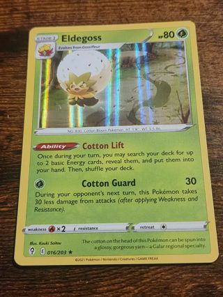 Pokemon Eldegoss holo rare 016/203