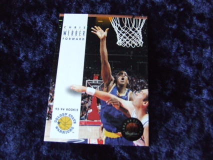 1993-94 Chris Webber Golden State Warriors Skybox Basketball Card #227