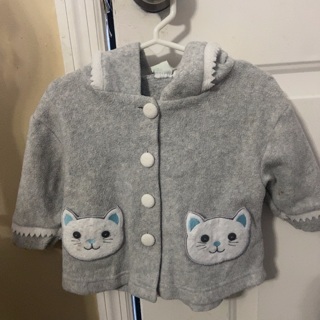 Baby girl button up thin jacket 