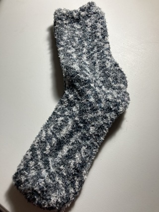 Grey Fuzzy Pair of Socks (new)