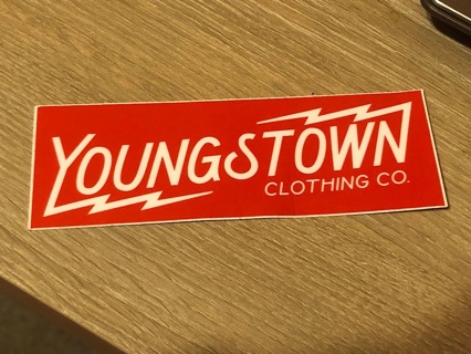 Youngstown Clothing Co. Vinyl Sticker Red