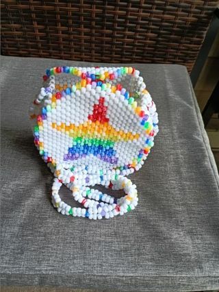 Handmade Rainbow Star Crossbody Purse