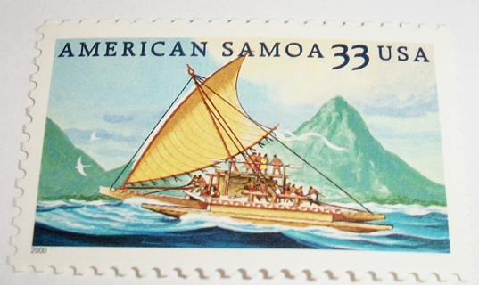 Scott #3389, American Samoa, One Useable 33¢ US Postage Stamp.  Has Original Gum.