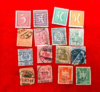 16 -All Different Germany Stamps # 1. 