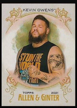 2021 WWE Heritage - Kevin Owens Allen & Ginter Insert AG-12