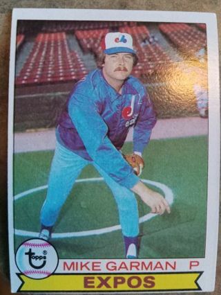 1979 TOPPS MIKE GARMAN MONTREAL EXPOS BASEBALL CARD# 181