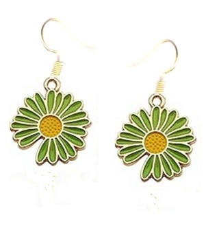 GP ENAMEL FLOWER EARRINGS (PLEASE READ DESCRIPTION