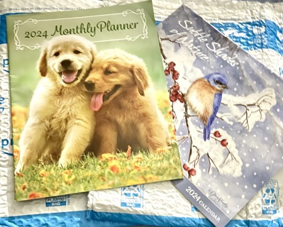 BNIP 2024 Nature Calendar. Jan-Dec. 2024 Daily Planner W Pet Pictures, Calendar, Note Segment