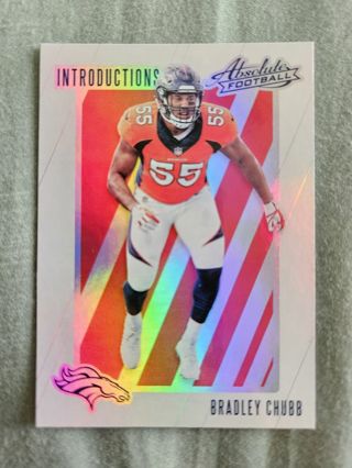 2018 Panini Absolute Introductions Bradley Chubb