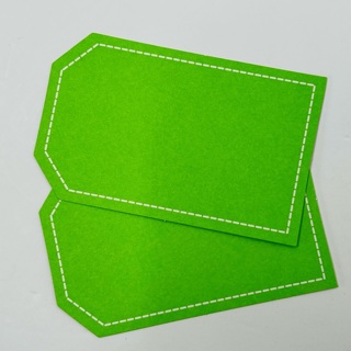 Green Large Tags Gifts Labels 