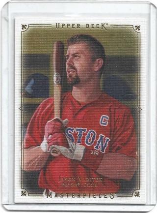 2008 UPPER DECK MASTERPIECES JASON VARITEK CARD