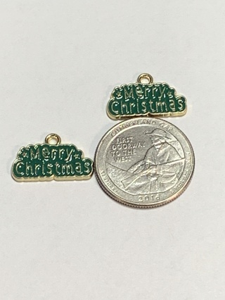 CHRISTMAS CHARMS~#10~SET OF 2 CHARMS~SET 2~FREE SHIPPING!