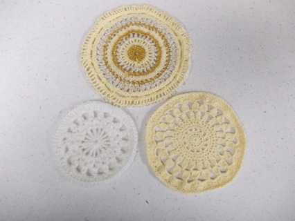 3 Handmade Doilies