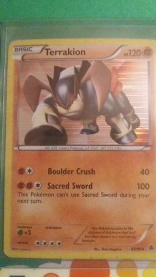 foil terrakion card free shipping