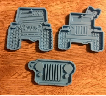 “Jeep” Keychain, Etc Silcone Mold Set