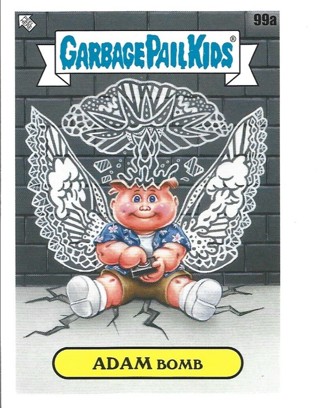 Brand New 2021 Topps Garbage Pail Kids Adam Bomb Sticker 