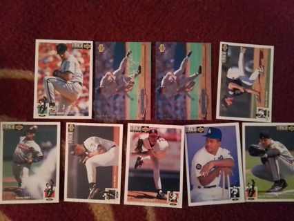 9 card Baseball lot inserts