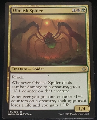 MTG ✨ Obelisk the Spider - (U) 141/199 Hour of Devastation (HOU) ✨ Magic the Gathering (2017)