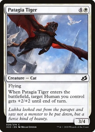 MTG Magic the Gathering Patagia Tiger (26/434) Ikoria Lair of Behemoths