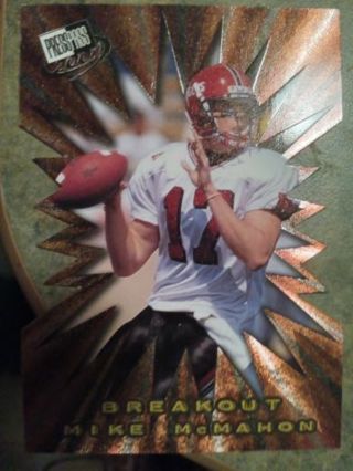 2007 PRESSPASS BREAKOUT STARBURST DIE CUT MIKE MCMAHON ROOKIE RUTGERS FOOTBALL CARD# B7/36