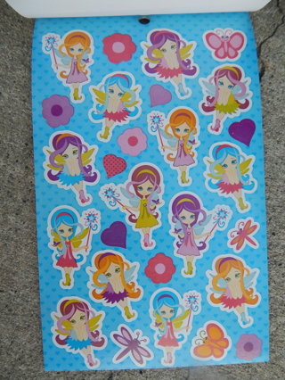 Darling sheet of  **FAIRIES**  themed stickers--NEW