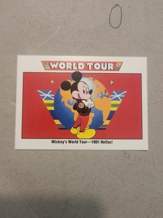 Disney world Tour Mickey Mouse Trading Card