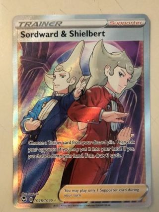 Sordward & shielbert tg28/tg30 NM rare holo pokemon