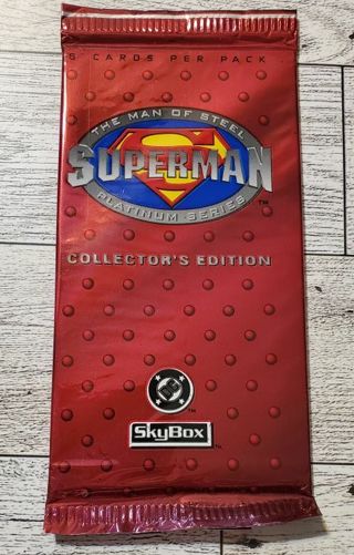 Sealed pack of 1994 XL Superman cards!