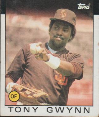 1986 Topps Tony Gwynn #10 San Diego Padres