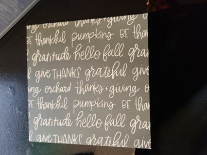 Green Grateful Scrapbook Paper